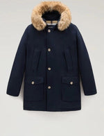 Woolrich Idee regalo jacket artic parka Uomo Cotone Blu Melton Blue