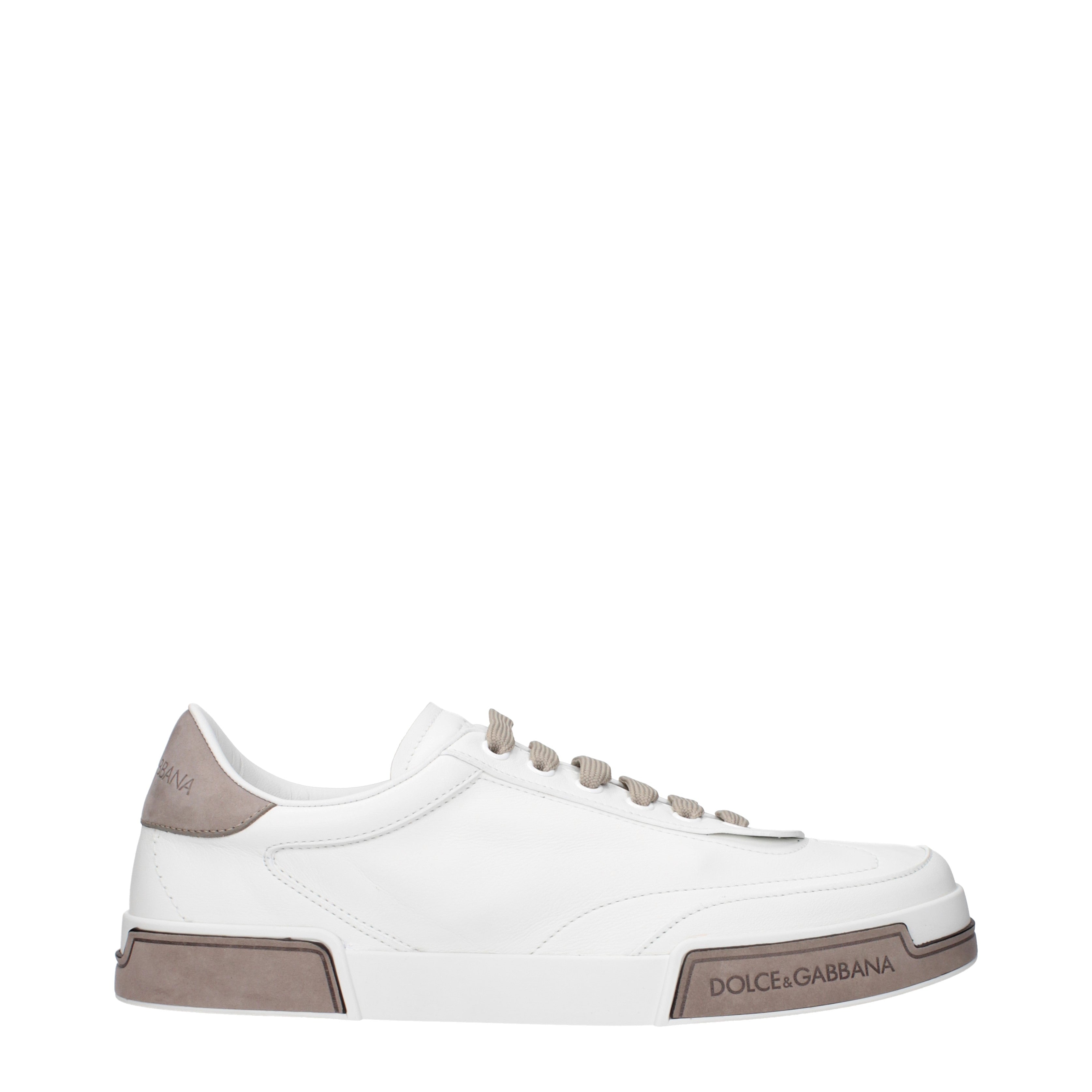 Dolce&Gabbana Sneakers Men Leather White/Turtledove | B-Exit – B