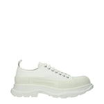 Alexander McQueen Sneakers Uomo Tessuto Bianco