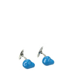 Bottega Veneta Gemelli e Fermacravatte Uomo Argento Blu Blu Acciaio