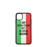 Moschino Porta iPhone iphone 11 Pro max Uomo Poliuretano Multicolor