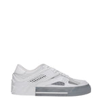 Dolce&Gabbana Sneakers Uomo Pelle Bianco Argento