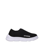 Love Moschino Slip On Donna Tessuto Nero Bianco