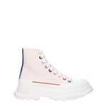 Alexander McQueen Stivaletti Uomo Tessuto Beige Latte