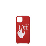 Off-White Porta iPhone iphone 11 pro Uomo Poliuretano Rosso