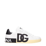 Dolce&Gabbana Sneakers Uomo Pelle Bianco Nero