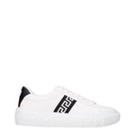 Versace Sneakers greca Uomo Pelle Bianco Nero