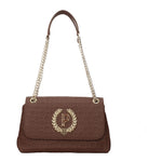 Pollini Borse a Spalla Donna Pelle Marrone Terra