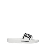 Dolce&Gabbana Ciabatte e Zoccoli Donna Gomma Bianco Nero