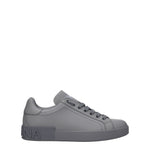 Dolce&Gabbana Sneakers Uomo Pelle Grigio Antracite