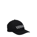 Versace Cappelli Donna Cotone Nero Bianco