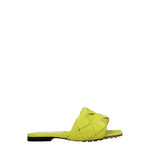 Bottega Veneta Ciabatte e Zoccoli Donna Pelle Verde Kiwi