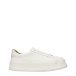 Jil Sander Sneakers Donna Pelle Bianco Bianco Ottico