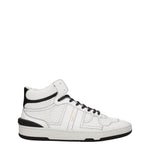 Lanvin Sneakers Uomo Pelle Bianco Nero