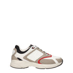 Fendi Sneakers faster Uomo Tessuto Bianco Fango
