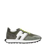 Hogan Sneakers h601 memory foam Uomo Tessuto Verde Bianco