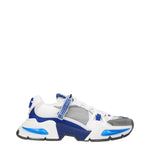 Dolce&Gabbana Sneakers Uomo Tessuto Bianco Blu Elettrico