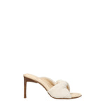 Jacquemus Sandali Donna Tessuto Beige Bianco Sporco