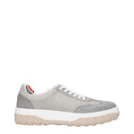Thom Browne Sneakers Uomo Tessuto Grigio Grigio Chiaro