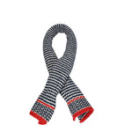 Bottega Veneta Sciarpe Uomo Lana Blu Rosso