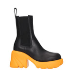 Bottega Veneta Stivaletti Donna Pelle Nero Mandarino