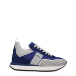 Cesare Paciotti Sneakers 4us Uomo Tessuto Blu Grigio