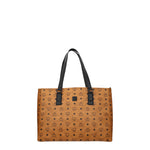 MCM Borse a Spalla Donna Pelle Marrone Nero