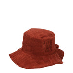 Jacquemus Cappelli Uomo Cotone Marrone Terracotta