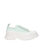 Alexander McQueen Sneakers Uomo Pelle Verde Acqua