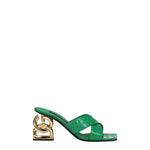 Dolce&Gabbana Sandali Donna Pelle Verde Erba