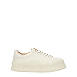 Jil Sander Sneakers Donna Tessuto Bianco Bianco Nuvola