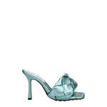 Bottega Veneta Sandali Donna Pelle Celeste Luna Ghiacciata