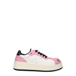 Kenzo Sneakers Donna Pelle Bianco Rosa