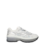 Valentino Garavani Sneakers ms 2960 Uomo Tessuto Bianco Argento