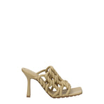 Bottega Veneta Sandali Donna Pelle Beige Zucchero di Canna