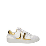 Lanvin Sneakers clay Donna Tessuto Bianco Oro