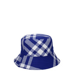 Burberry Cappelli Uomo Poliestere Blu Bianco