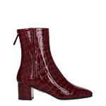 Aquazzura Stivaletti groove Donna Pelle Rosso Melanzana