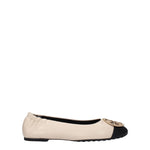 Tory Burch Ballerine Donna Pelle Beige Nero