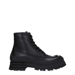 Alexander McQueen Stivaletti Uomo Pelle Nero