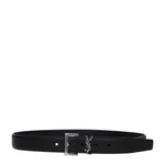 Saint Laurent Cinture Regular Uomo Pelle Nero