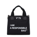 V°73 Borse a Mano responsibility bis Donna Tessuto Nero