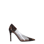 Stella McCartney Décolleté Donna Poliuretano Trasparente Marrone