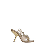 Salvatore Ferragamo Sandali Donna Raso Oro