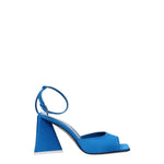 The Attico Sandali piper Donna Raso Blu Turchese