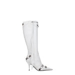 Balenciaga Stivali Donna Pelle Bianco Bianco Ottico