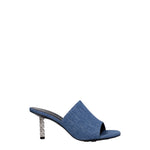 Givenchy Sandali Donna Tessuto Blu Denim