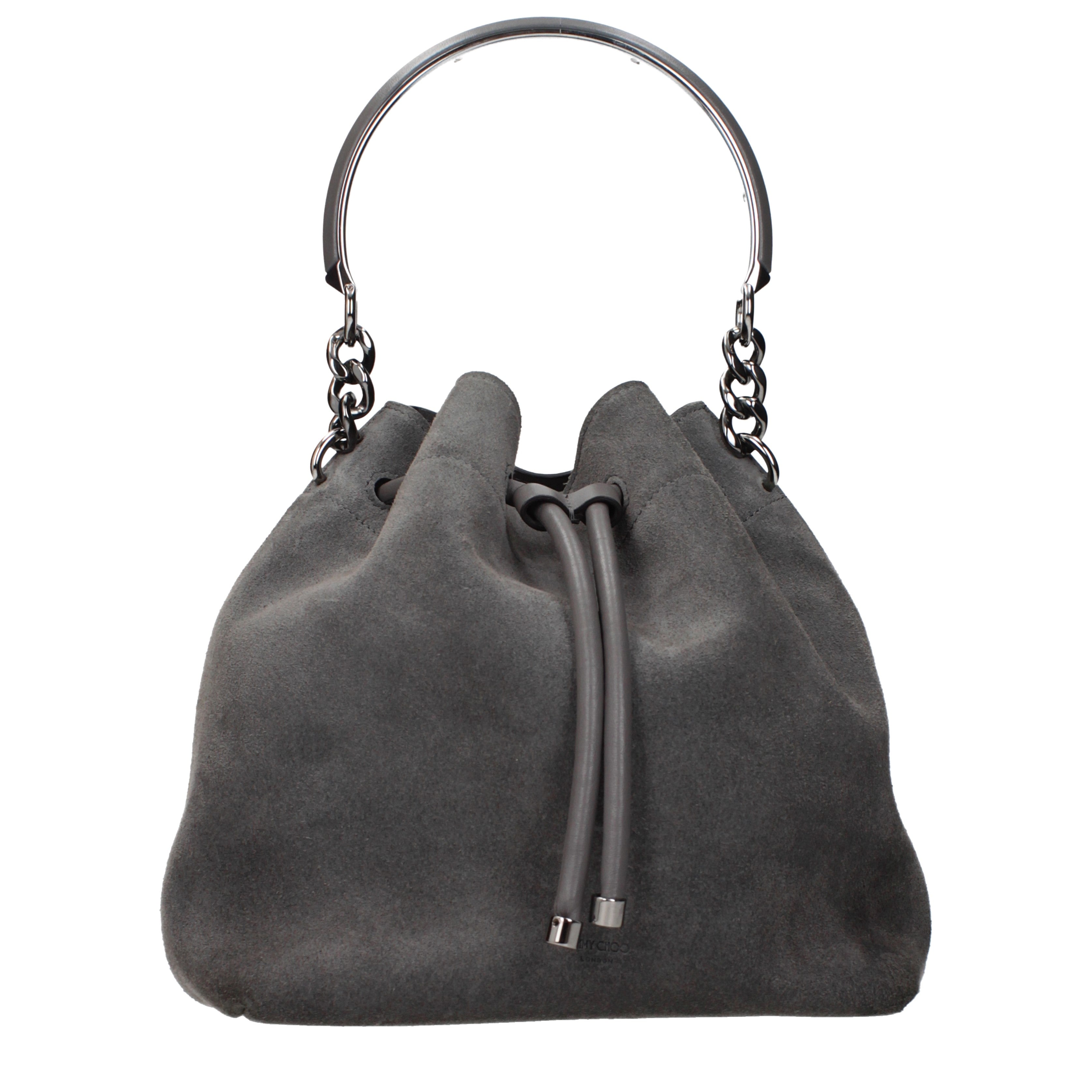 JIMMY CHOO ハンドバッグ グレー Jimmy Choo Handbags Women Suede Gray/Storm Gray | B-Exit – B-Exit