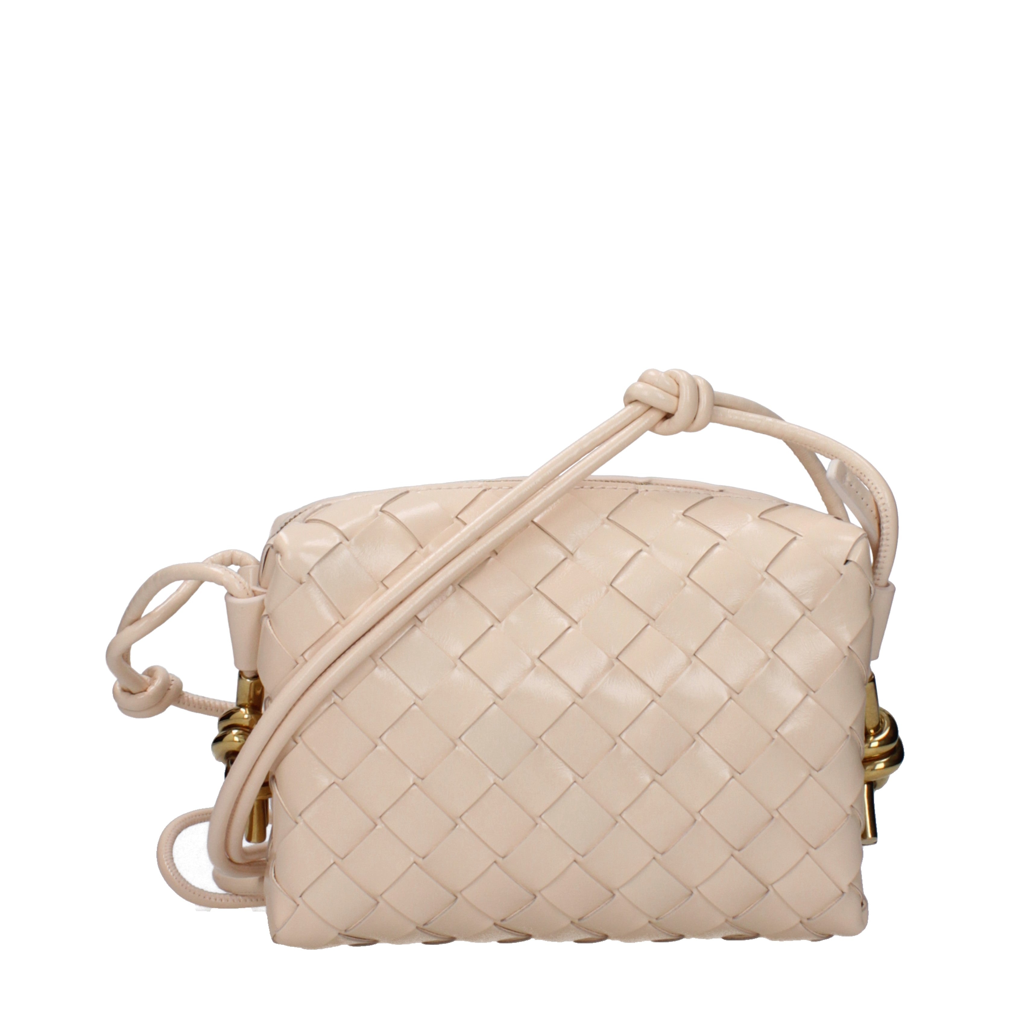 BOTTEGA VENETA ピンク ボディバッグ ボッテガヴェネタ/ショルダーバッグ/カセット ミニ/ピンク/レザー/型番