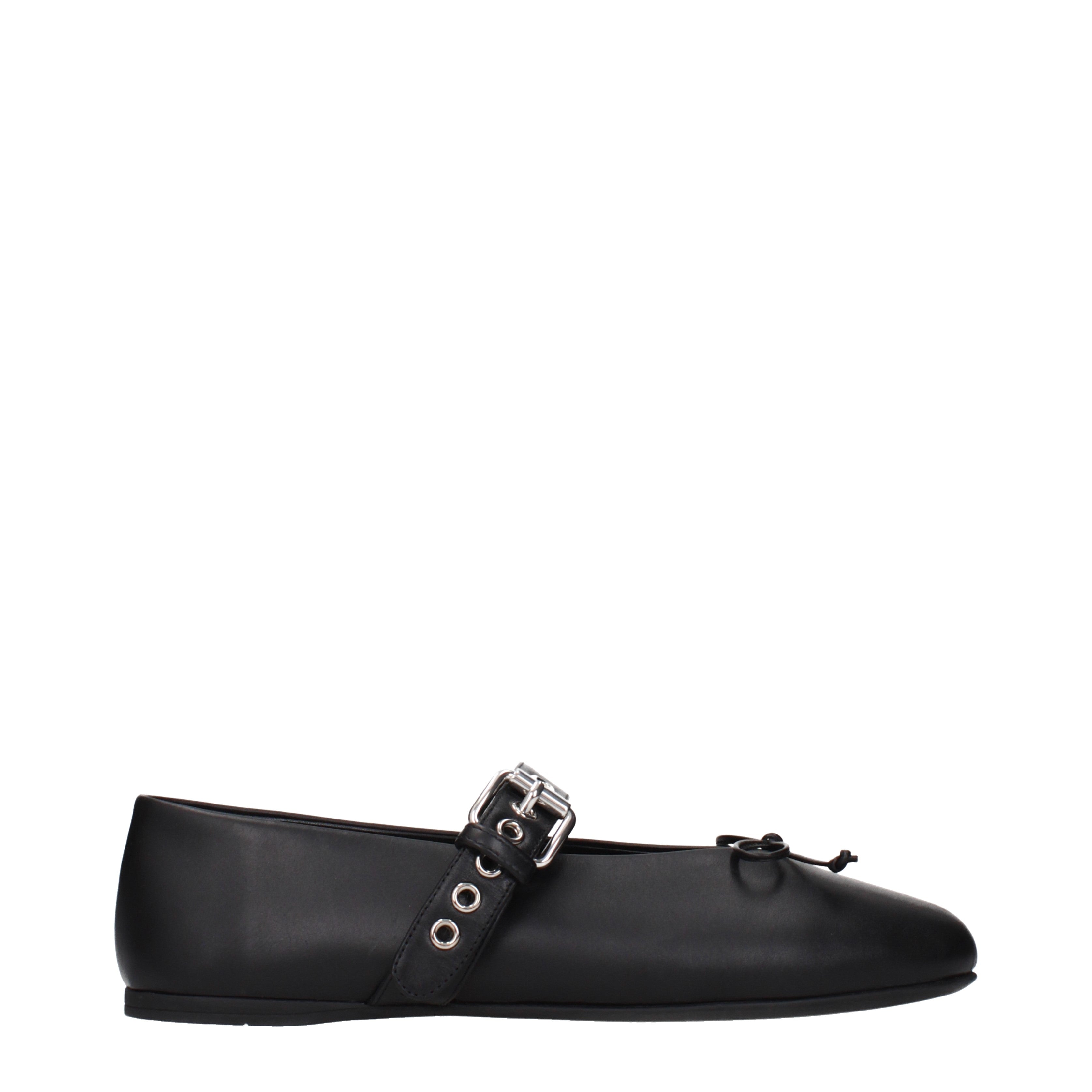 MIU MIU ブラック フラットシューズ 37 Miu Miu Ballet Flats Women Leather Black | B-Exit – B-Exit top